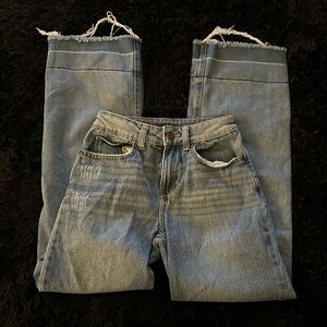 Medium Wash Straight Leg Jeans